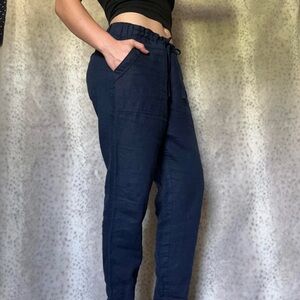 Athleta Cabo Linen Joggers